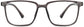 Tadeo Square Gray Eyeglasses from ANRRI, front view