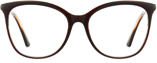 Tegan Cateye Brown Eyeglasses from ANRRI