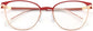 Thea Cateye Red Eyeglasses from ANRRI, closed view