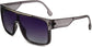 Theo Gray Plastic Sunglasses from ANRRI, angle view