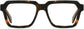 Theodore Square Tortoise Eyeglasses from ANRRI, front view