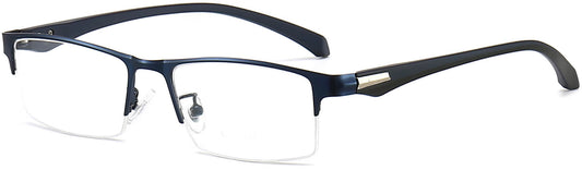 Theroux Rectangle Blue Eyeglasses from ANRRI