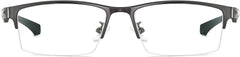 Theroux Rectangle Gray Eyeglasses from ANRRI