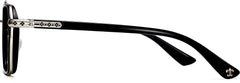 Thomas Geometric Black Eyeglasses from ANRRI, side view