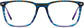 Tiffany Rectangle Blue Eyeglasses from ANRRI, front view