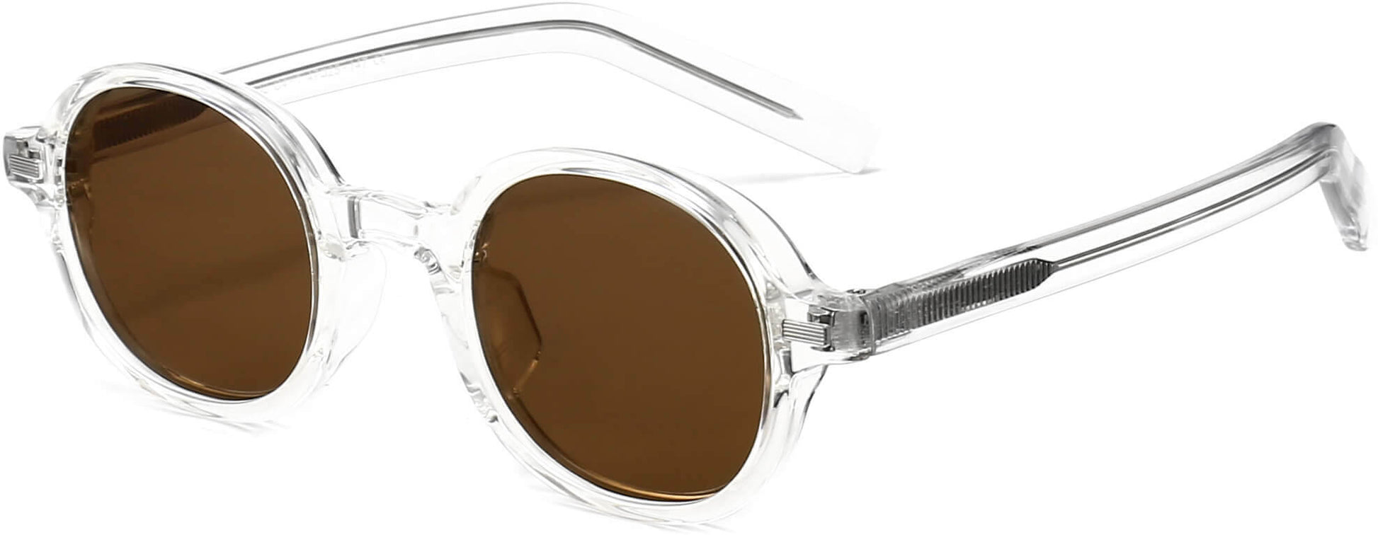Timothy Clear Plastic Sunglasses from ANRRI, angle view