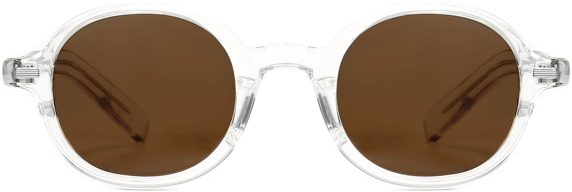 Timothy Clear Plastic Sunglasses from ANRRI, front view