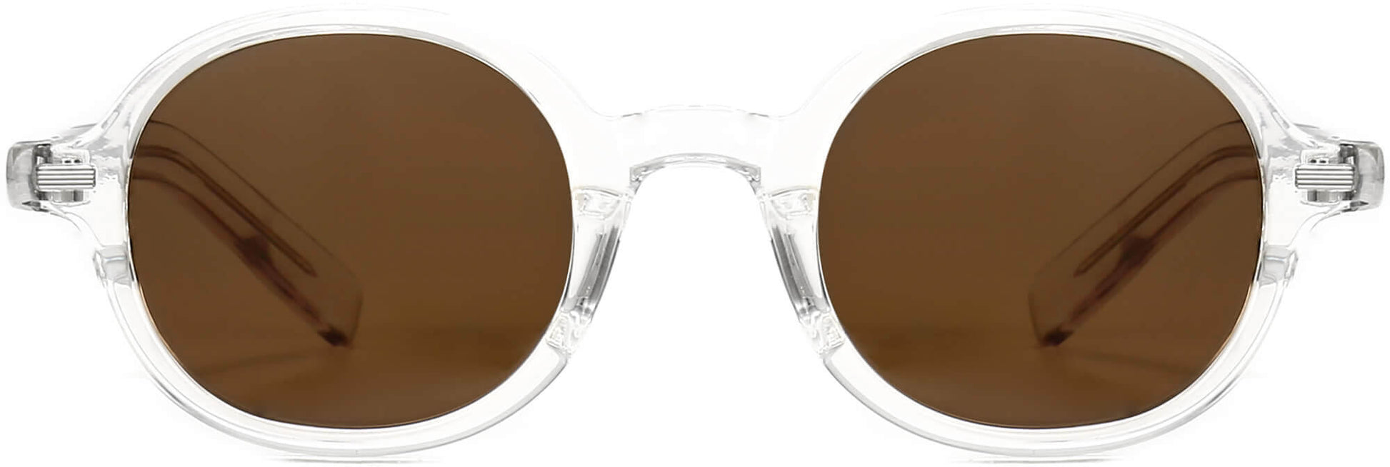 Timothy Clear Plastic Sunglasses from ANRRI, front view