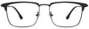 Tomas Browline Black Eyeglasses from ANRRI, front view