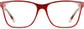 Tracy Cateye Red Eyeglasses from ANRRI, front view