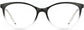 Transmit Cateye Black Eyeglasses from ANRRI, front view