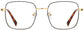 Travis Square Black Eyeglasses from ANRRI, front view