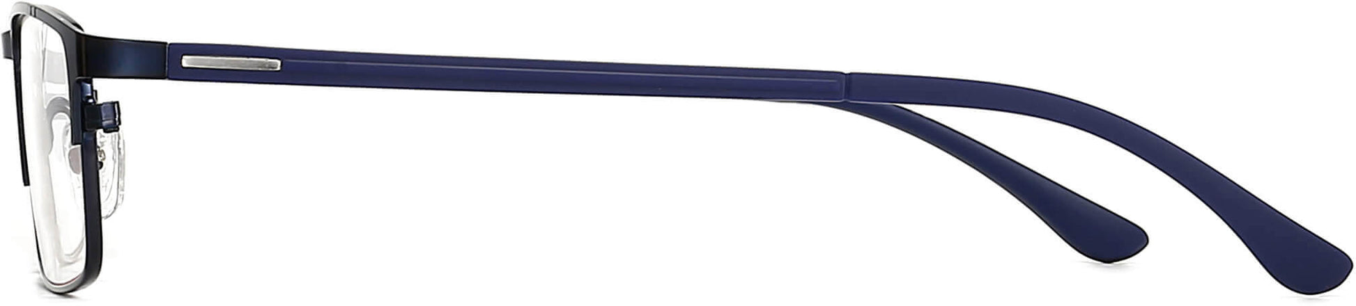 Trent Rectangle Blue Eyeglasses from ANRRI, side view