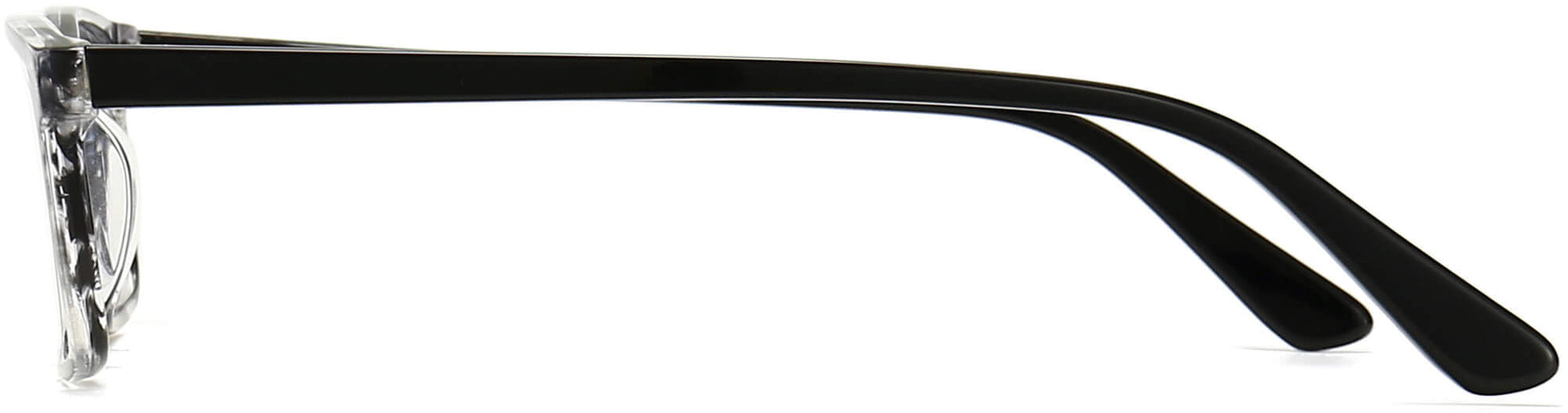 Trenton Rectangle Gray Eyeglasses from ANRRI, side view