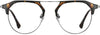 Trevor Browline Tortoise Eyeglasses from ANRRI, front view