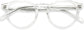 Urban Round Clear Eyeglasses from ANRRI, closed view