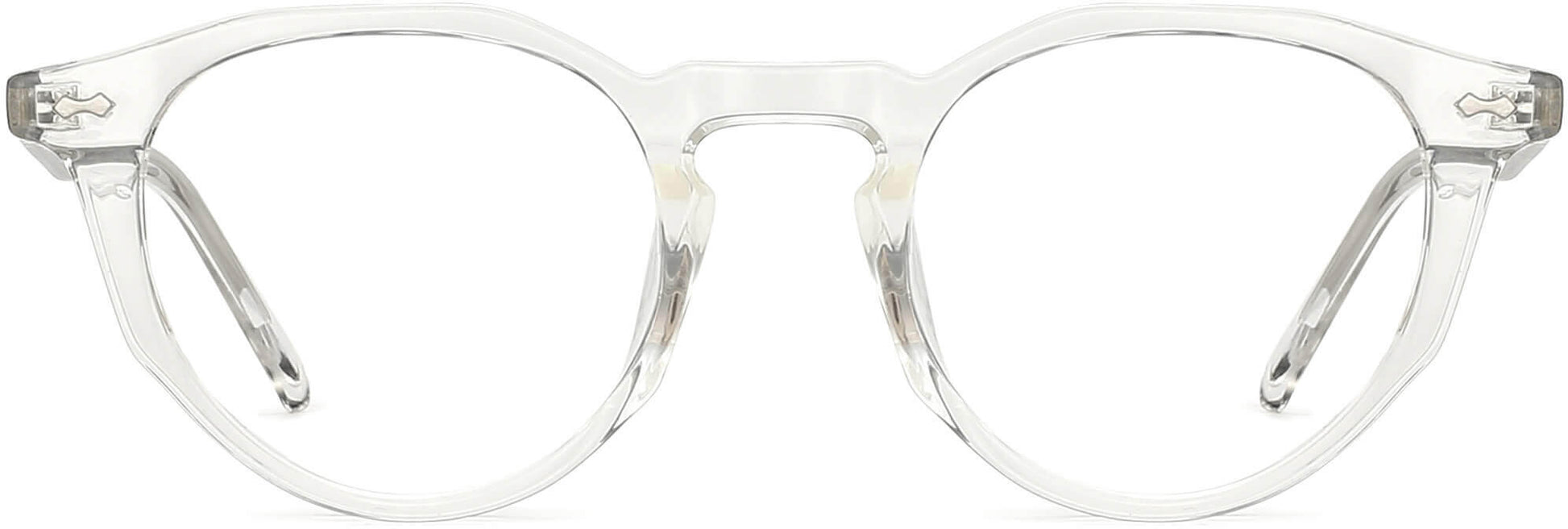 Urban Round Clear Eyeglasses from ANRRI, front view