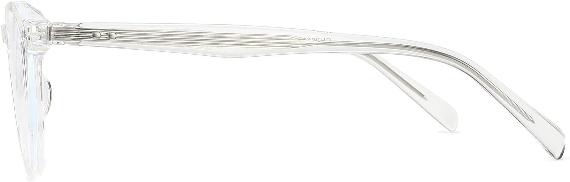 Urban Round Clear Eyeglasses from ANRRI, side view