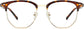 Uriel Browline Tortoise Eyeglasses from ANRRI, front view