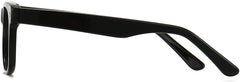 Valentino Round Black Eyeglasses from ANRRI, side view
