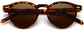Valerie Tortoise Plastic Sunglasses from ANRRI, closed view