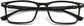 Victor Rectangle Black Eyeglasses rom ANRRI, closed view