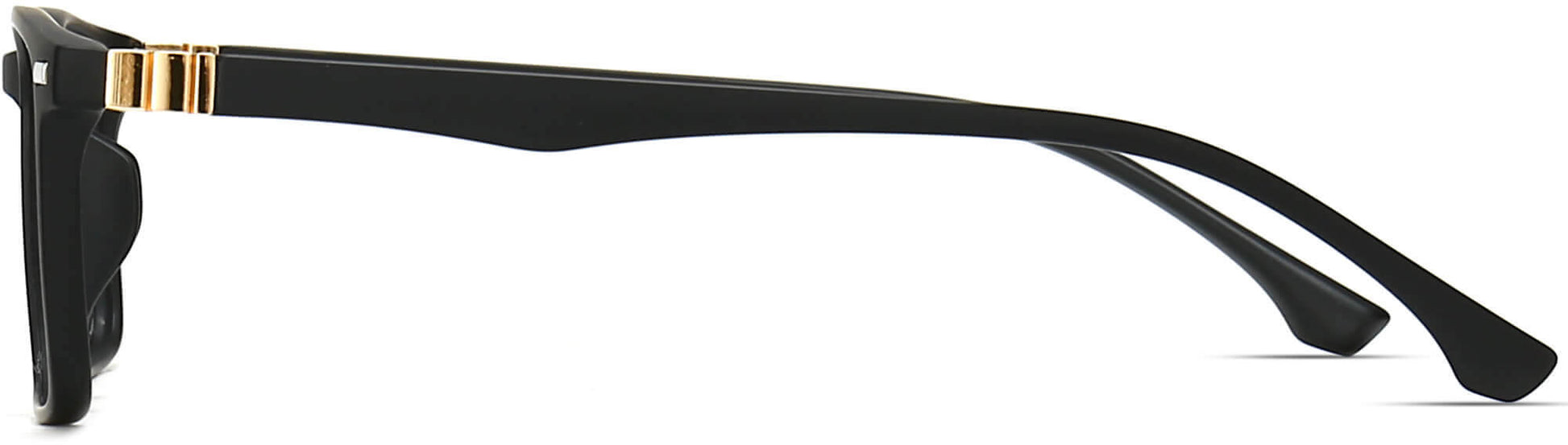 Victor Rectangle Black Eyeglasses from ANRRI, side view