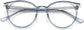 Vivienne Round Gray Eyeglasses from ANRRI, closed view