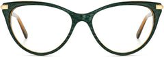 Wachira cateye green&tortoise Eyeglasses from ANRRI