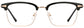 Wade Browline Black Eyeglasses from ANRRI, front view