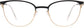 Waverly Cateye Black Eyeglasses from ANRRI, front view