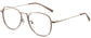 Willa Round Brown Eyeglasses from ANRRI, angle view
