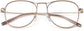 Willa Round Brown Eyeglasses from ANRRI, closed view