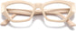 Winnie Cateye White Eyeglasses from ANRRI, closed view