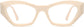 Winnie Cateye White Eyeglasses from ANRRI, front view