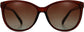 Xavier Brown Plastic Sunglasses from ANRRI, front view