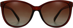 Xavier Brown Plastic Sunglasses from ANRRI, front view
