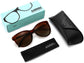 Xavier Brown Plastic Sunglasses with Accessories from ANRRI