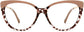 Yara Cateye Tortoise Eyeglasses from ANRRI, front view