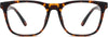 Yosef Square Tortoise Eyeglasses from ANRRI, front view
