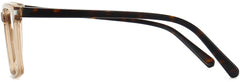 Yusuf Square Brown Eyeglasses from ANRRI, side view