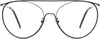 Zaire Round Black Eyeglasses from ANRRI, front view