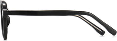 Zane Aviator Black Eyeglasses from ANRRI, side view