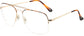 Zayden Square Tortoise Eyeglasses from ANRRI, angle view