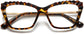 Zelda Cateye Tortoise Eyeglasses from ANRRI, closed view