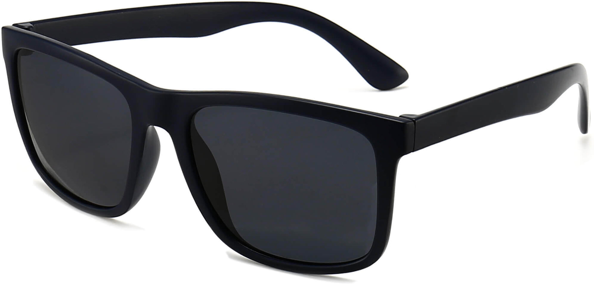 Zion Blue Plastic Sunglasses from ANRRI, angle view
