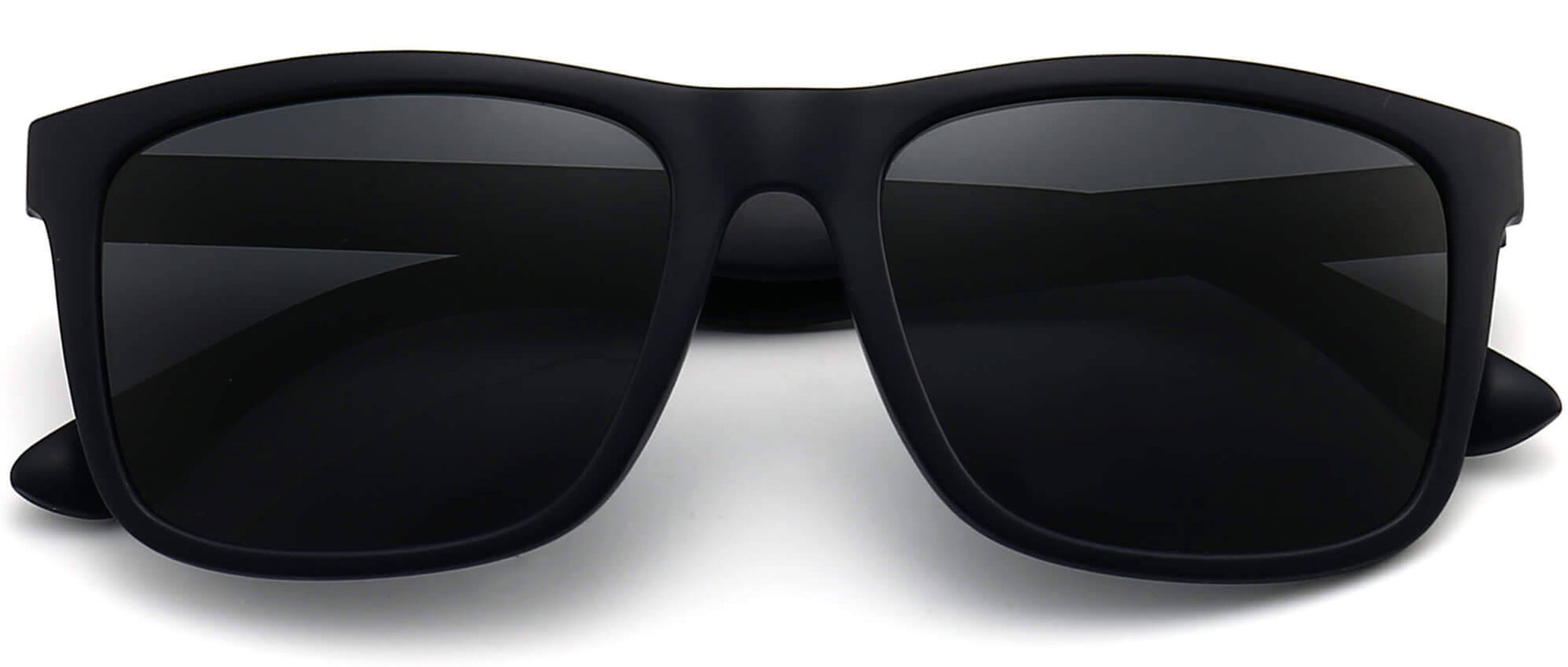 Zion Blue Plastic Sunglasses from ANRRI, closed view