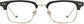 Zyaire Browline Black Eyeglasses from ANRRI, front view