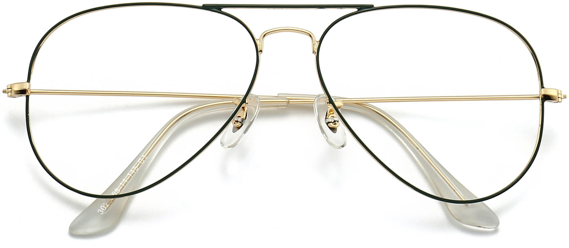 Zymirah Aviator black Eyeglasses rom ANRRI, closed view