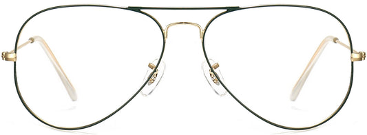 Zymirah Aviator Black Eyeglasses from ANRRI, front view